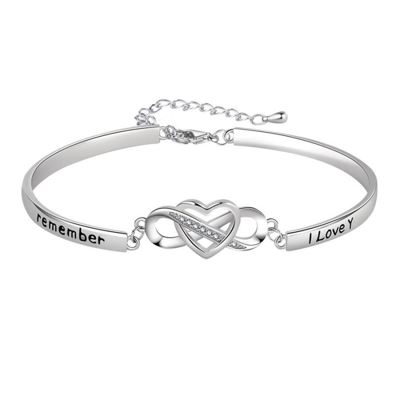 Fall/Winter 2022 New Fashion Love 8-character Bracelet Fashion Popular Letters Joker Girlfriend Sisters Same Style Bracelet Fall/Winter 2022 New Fashion Love 8-character Bracelet Fashion Popular Letters Joker Girlfriend Sisters Same Style Bracelet