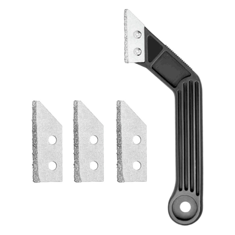 5-piece set calaficador herramienta negro Bisel raspado Rake raspador hoja ventana borde brecha de limpieza de residuos