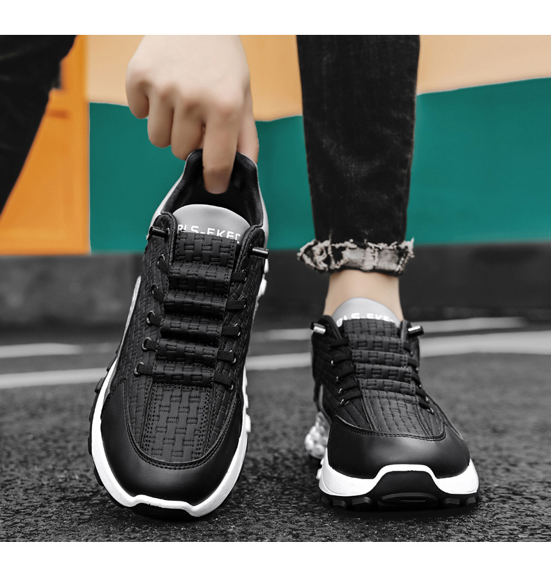 Chaussures pour hommes confortables et neuves, chaussures de sport à semelle épaisse tout-en-un, décontractées pour hommes_voghion.com