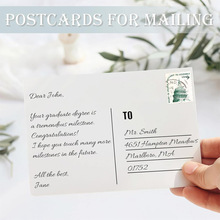 空白邮寄明信片80张邮寄明信片300g牛皮纸4x6英寸打印散装生日卡