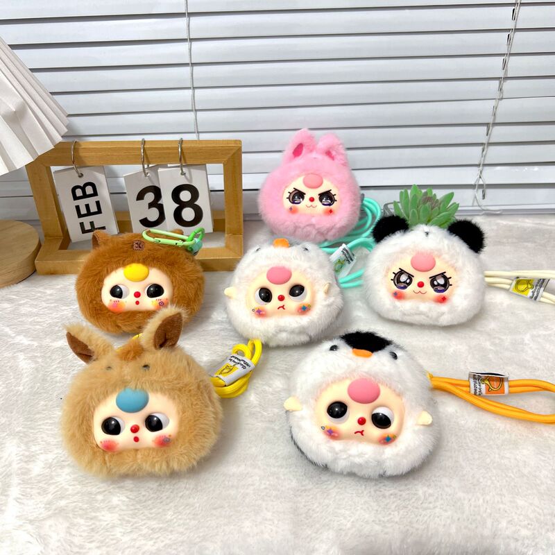 かわいいビニール人形 3 歳ペンダントバブルマートラブブぬいぐるみ人形バッグペンダントキーホルダー人形|undefined