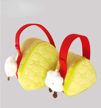 日韩三角保冷袋黄色手提饭盒保温包蛋糕保冷袋户外野餐带饭保鲜袋