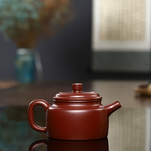 Yixing Teapot Famous Handmade Dezhong Teapot Raw Mineral Dahongpao Zisha Teapot Kung Fu Tea Set One Piece Dropshipping