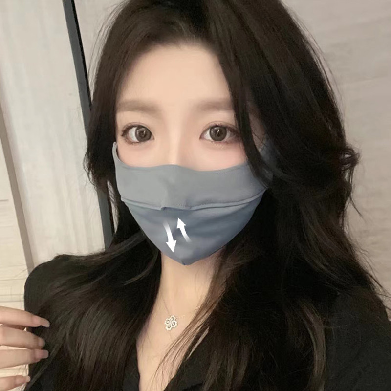 Summer silk thin breathable fashionable medical mask