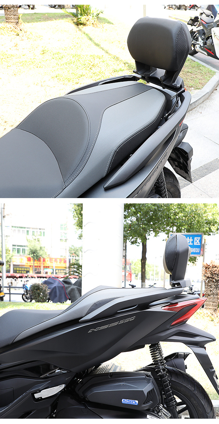 Motorcycle Backrest Suitable for Honda Forza Wingnss350 Motorcycle Rear Aluminum Alloy Anti-Fall Rear Seat