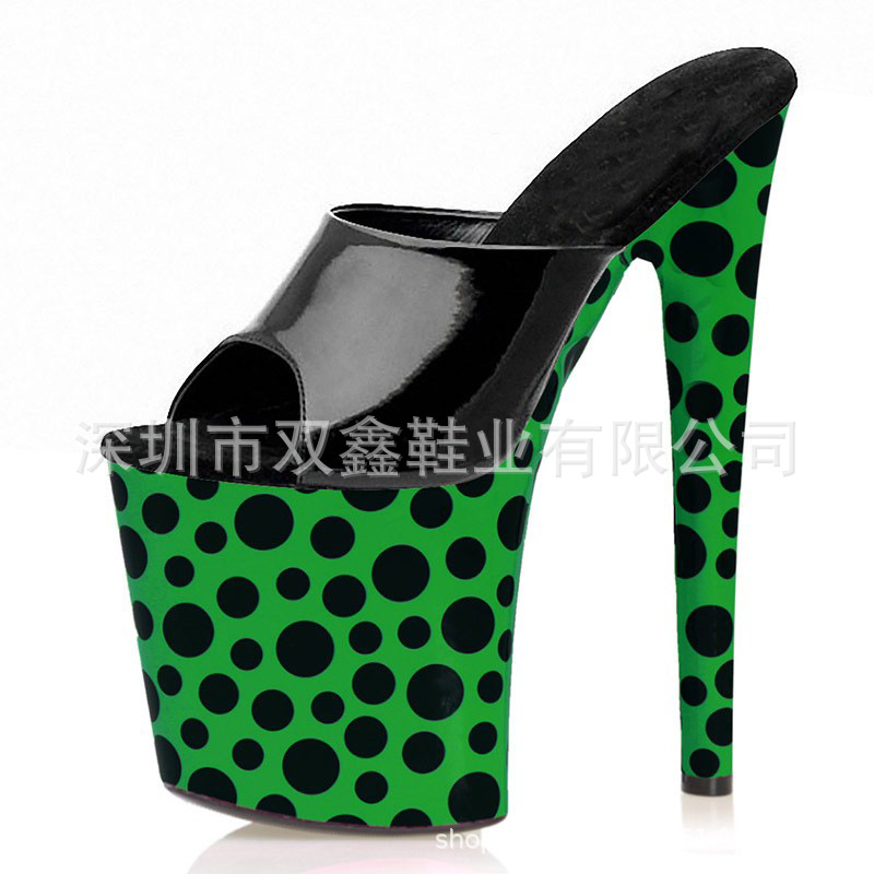 Zapatillas cubiertas 20cm, sandalias pole dance