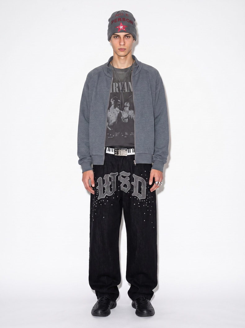 Inflation 320g Zip-Up Stand Collar Sweatshirt