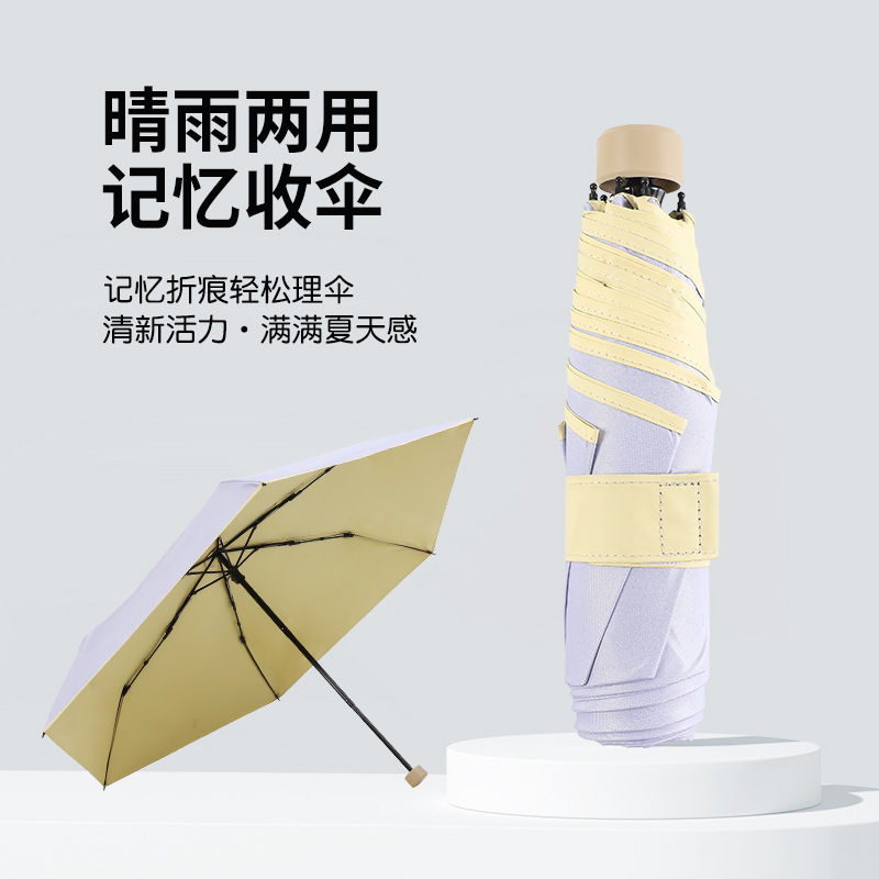 Japanese-Style Ultra-Light Patented Patch-Foldable Automatic Umbrella, 70% off-Fold Reinforced Wind-Resistant Sunshade Umbrella, Sun Protection Umbrella