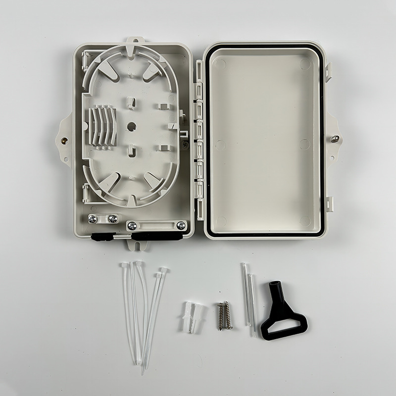 6芯光纤分纤箱分6光缆分光箱分线盒6芯尾纤配线箱挂墙壁外贸出口