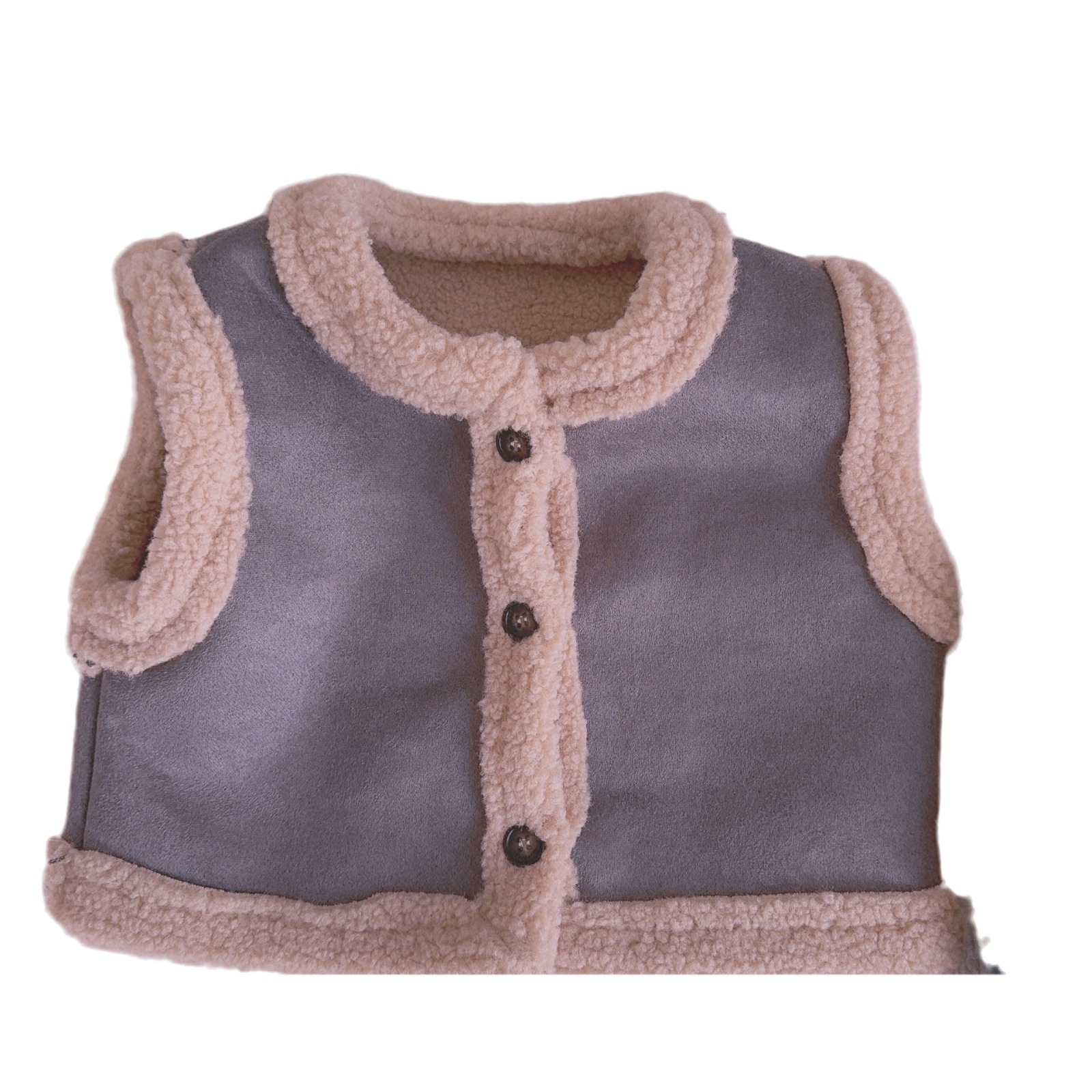 Bebé Chaleco de felpa 2023 otoño e invierno nuevo estilo coreano ropa para niños chaleco cálido para niños ropa de bebé para niños