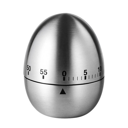Creative stainless steel kitchen timer egg apple timer mechanical reminder countdown kitchen gadget