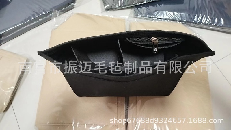 跨境适用于毛毡化妆包多功能龙骧内胆包 可定多款女士收纳包中包|undefined