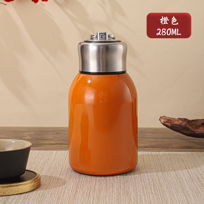 国潮迷你小胖丁保温杯带拉环便捷口袋杯简约时尚杯子学生随手水杯|undefined
