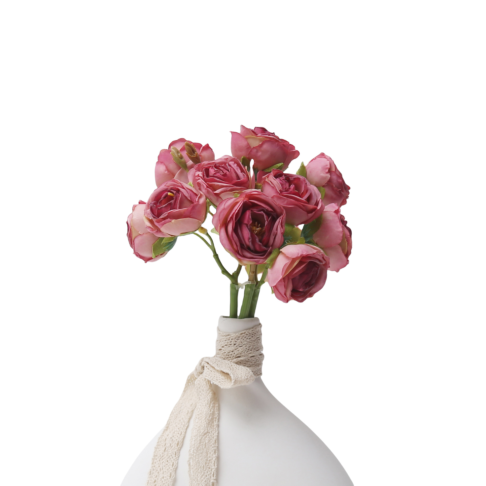 Flores de simulación transfronteriza retro rosas horneadas mano mano de alto nivel ramo de flores decoración de bodas arte de rosas