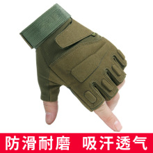 战术手套男户外军迷格斗骑行防滑耐磨一件代发运动半指男战术风格