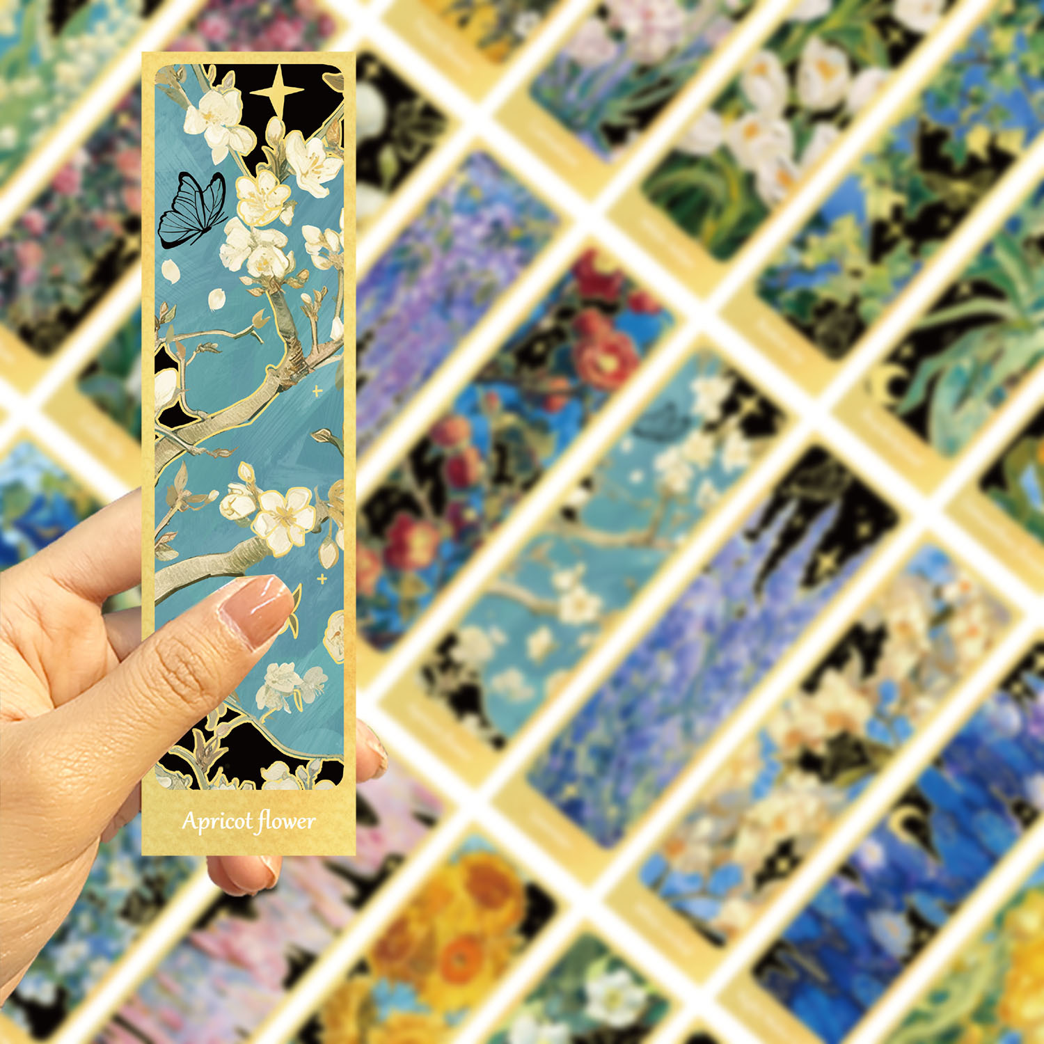65g Weight Bookmark Stationery Type 1 Set Quantity Learning Occasion Book, Cartoon, Oil Painting, Flower Pattern Simple Style Style 1 Set Book Cartoon Oil Painting Learning Simple Style Bookmark 2