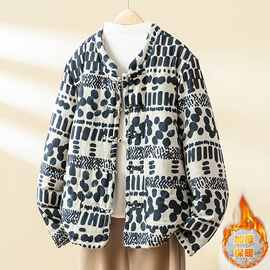 有货中国风老布禅意加棉加厚棉衣外套女冬季汉服棉麻棉袄上衣