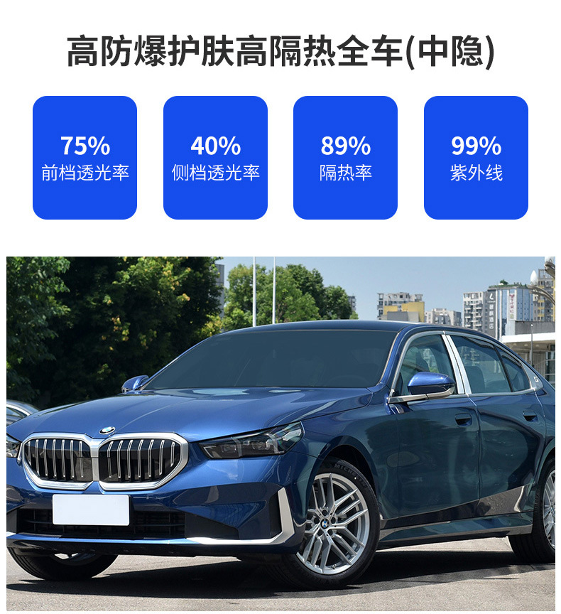 23-25 Byd Seagull Full Car Glass Film, Heat Insulation Film, Front Shield, Explosion-Proof, Sunscreen, Privacy Car Window Solar Film