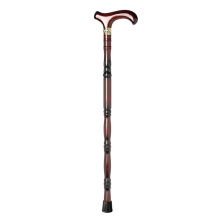 老年人拐杖实木一体拐棍木质手杖四脚龙头木制轻便捌杖防滑登山器