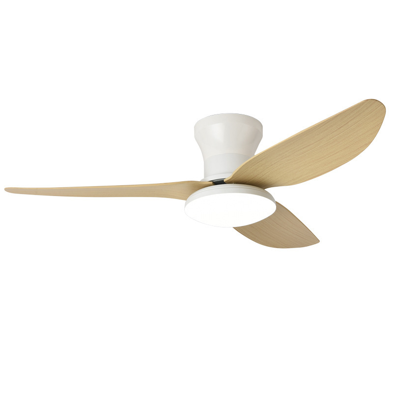 Lámpara Ventilador de Techo de Plástico ABS con Conversión de Frecuencia y Control Remoto para Dormitorio y Sala de Estar