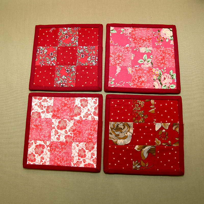 Primer paño teñido estera de té hecho a mano DIY patchwork corredor de mesa bordado Lu bordado estera de la placa de té Zen camino de mesa té arte de la vendimia toalla de té