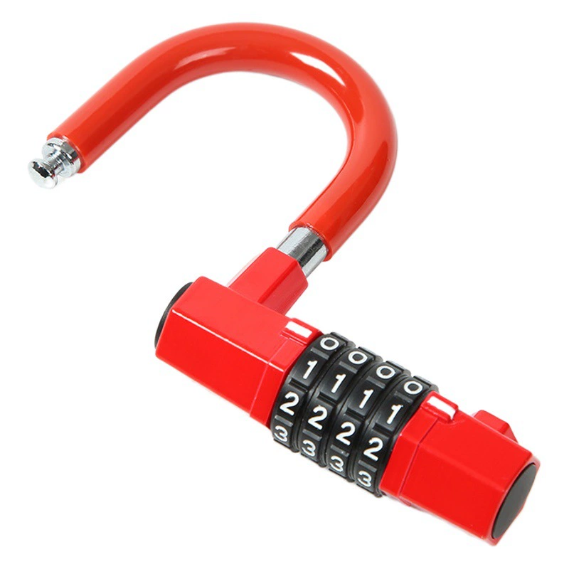 Новый велосипед четырехзначный пароль замок горный велосипед электромобиль Противоугонный цинковый сплав U-образный замок оптом 101