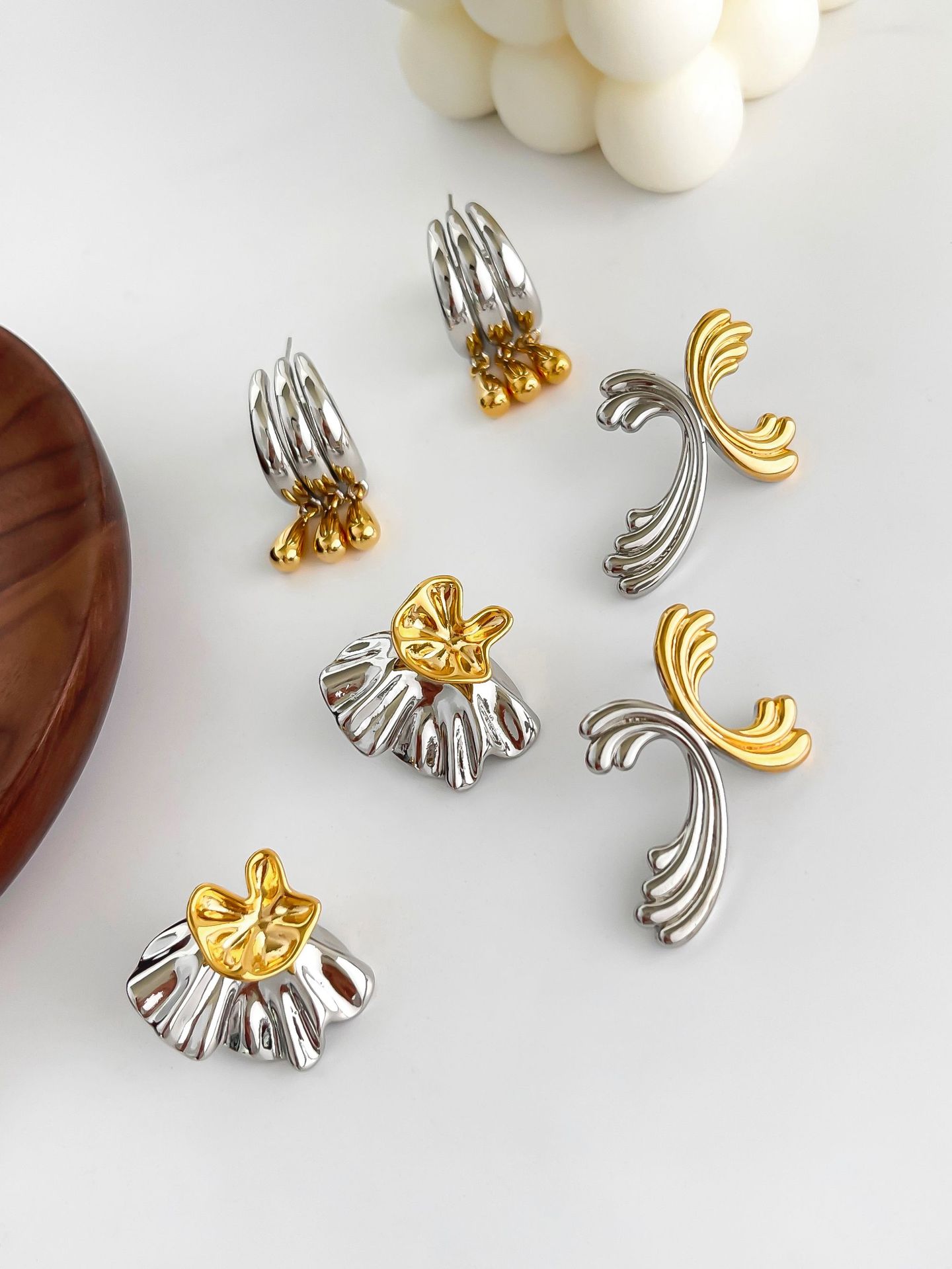 Holiday, Street Occasion Geometric Copper Simple Style Streetwear Drop Earrings Ear Studs