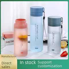 Convenience 100Tritan Water Cup Student Large Capacity Sports Space Cup Tea Separator Plastic Cup Advertising Gift Wholesale