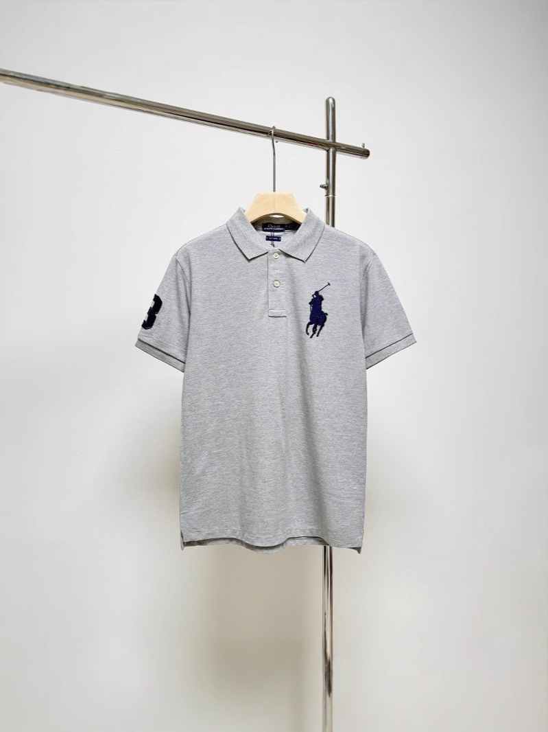 Foreign Trade Paul Rl Ralph Lauren Classic Polo Shirt Embroidered Lapel Men's New Style Affordable European Goods Cross-Border Short-Sleeve