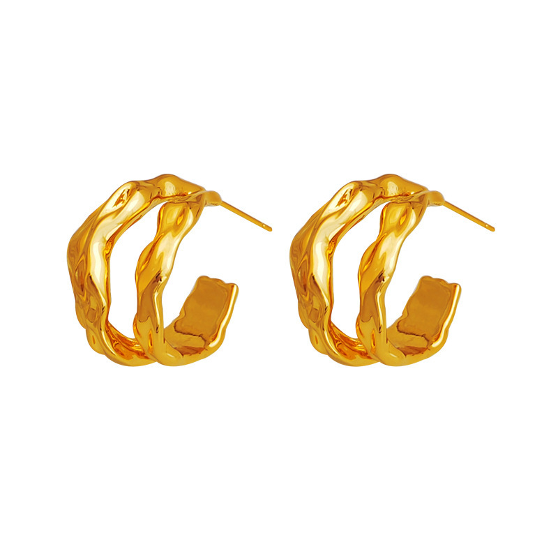 Fashion Geometric Copper Earrings Plating Copper Earrings