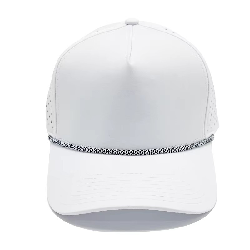 Sombreros de cuerda de perforación de secado rápido, sombreros de béisbol para mujeres y hombres, sombreros de protección solar al aire libre, sombreros de lengua de pato LOGO image 6