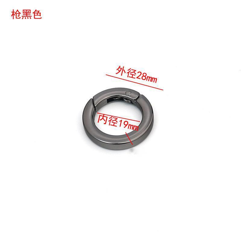 锌合金扁线弹簧扣钥匙扣开口圆环扣钥匙环箱包 弹簧圈diy饰品配件|undefined