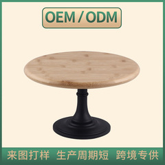 Factory Direct Sale Wooden High-heel Cake Plate European Wedding Party Photography Prop Solid Wood Tray Dessert Cake Stand