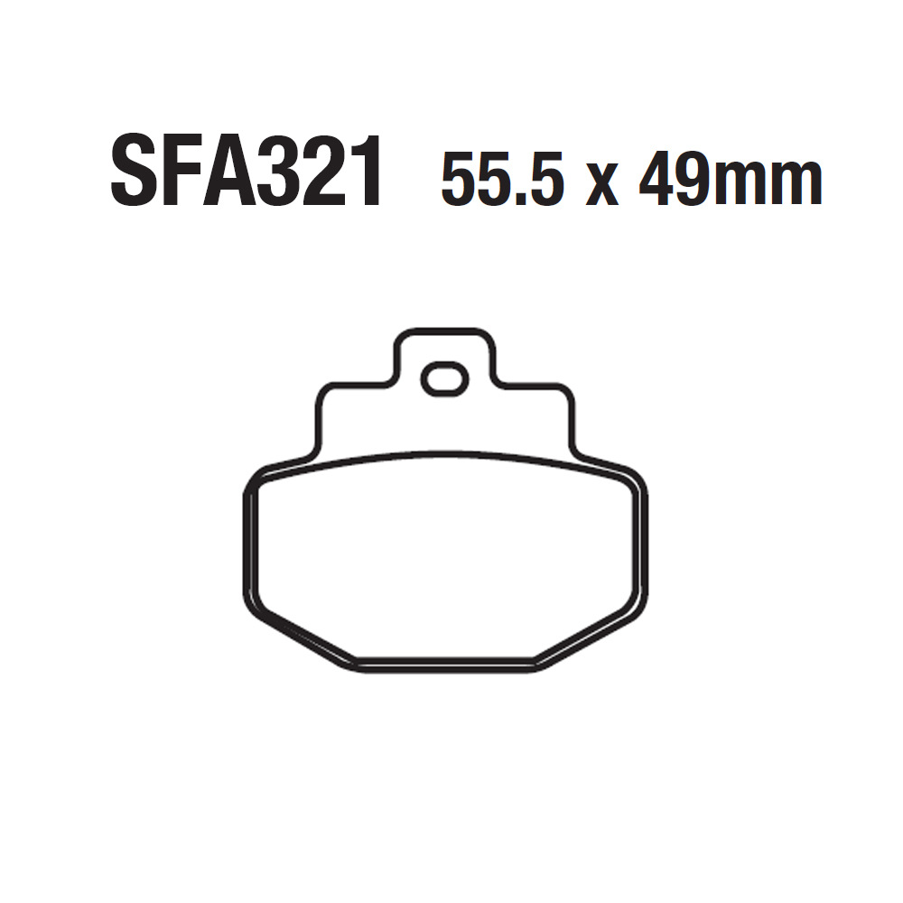 Motorcycle Disc Brake Pads Brake Pads Disc Brake Pads Go-Kart Atv Atv Fa321 Vespa
