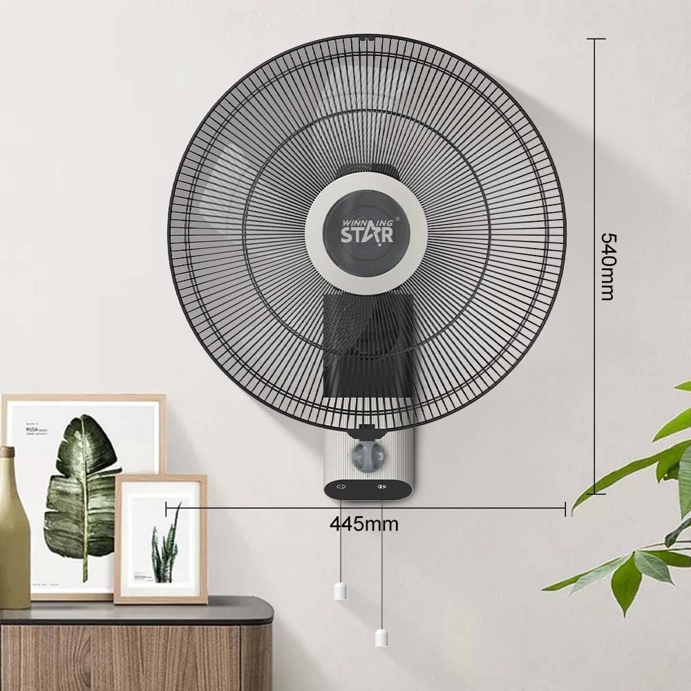 Winningstar hogar de comercio exterior ABS plástico ventilador de pared de 5 hojas ventilador eléctrico Wall-Mounted Fan