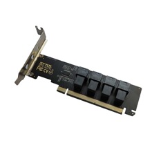 ��ߓ���PCIe 3.0 4.0 x16 to 4 pieces SFF-8643 adapter