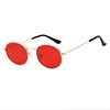 Trend fashionable glasses solar-powered, metal sunglasses, 2022, Korean style