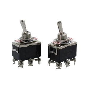 Toggle switch shake rocker toggle switch 6 foot 3 gear 15A/250V ON-OFF self-locking self-recovery