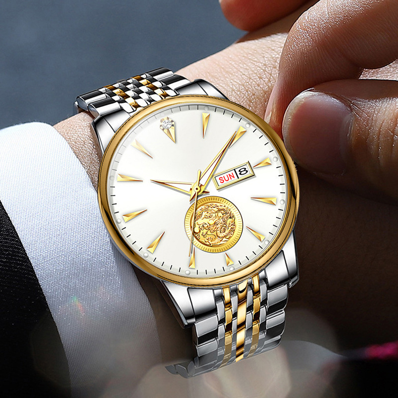 Smooth Sailing Elegant Twelve Shaw Multifunctional Automatic Mechanical Men's Watch 8002