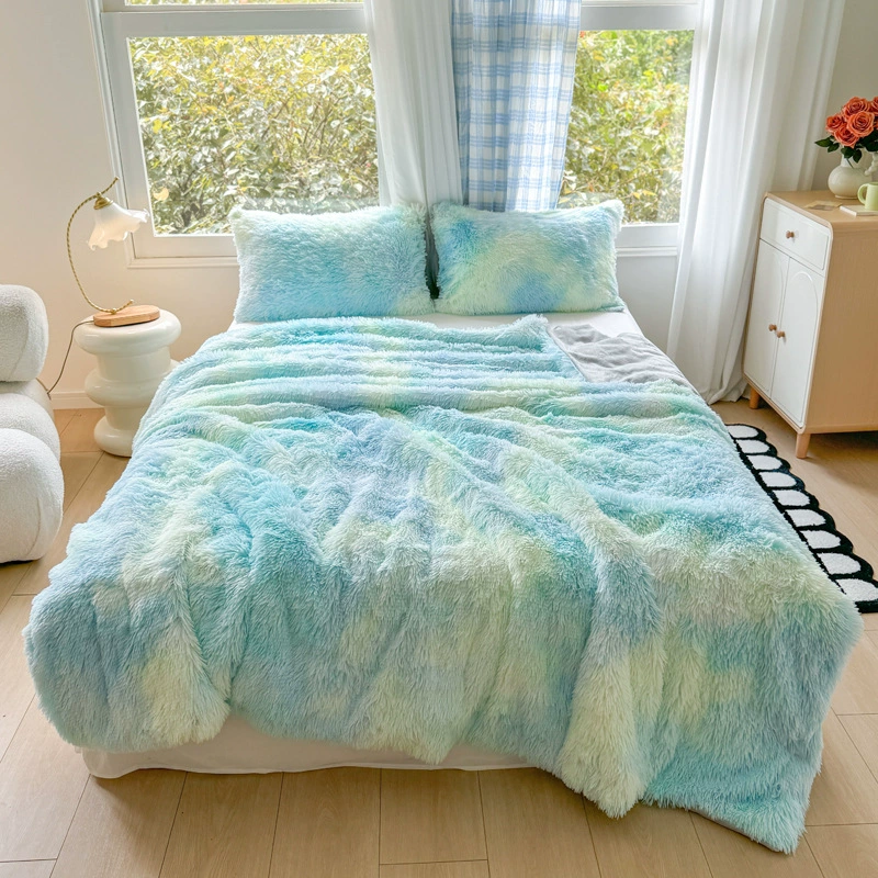 2025 новых пледов из искусственного меха норки, длинноворсный велюр PV, фланель, двуслойный, для трансграничной торговли