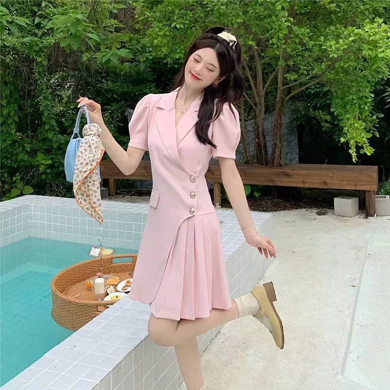 Костюм, платье, летняя женская одежда, новинка 2025 года, легкая профессиональная одежда в зрелом стиле, стильная элегантная черная юбка в стиле богини