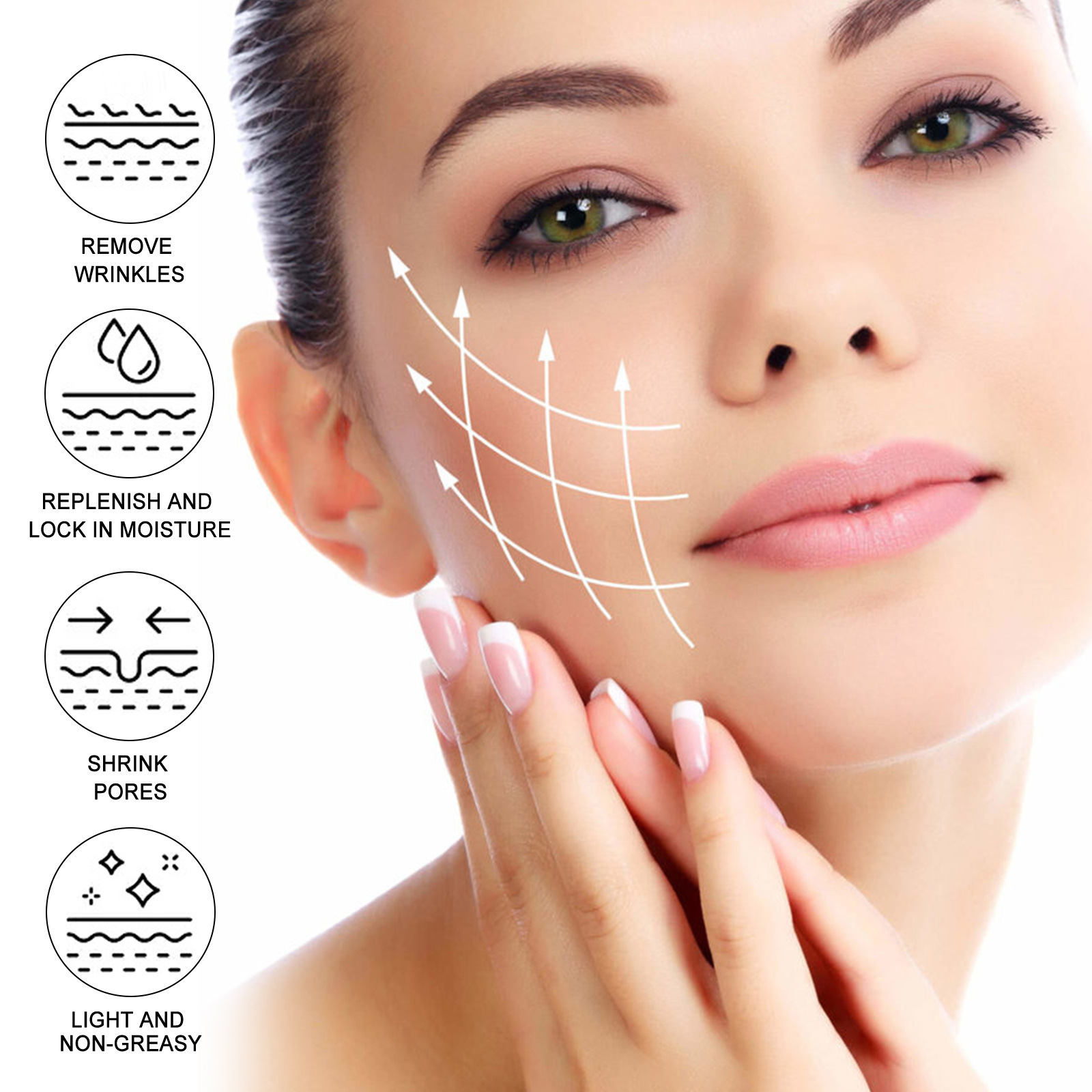 EELHOE 5-in-1 facial moisturizing, firming, whitening tender skin whitening, fine lines, wrinkles and anti wrinkle_voghion.com