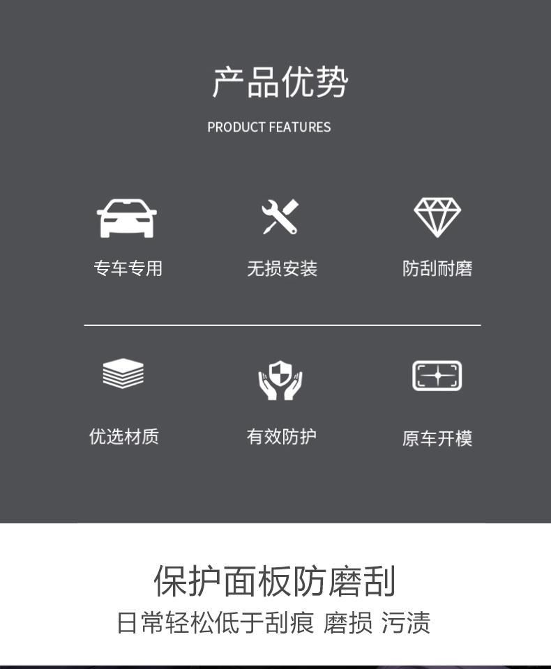 Lingpao C16/C10/d19/B10/B01/central console armrest box heightening pad car interior modification decorative accessories