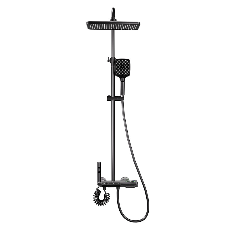 Ducha juego de ducha para el hogar baño baño todo cobre temperatura constante cabezal de secado de flores ducha sobrealimentado un juego completo de cabezales de ducha