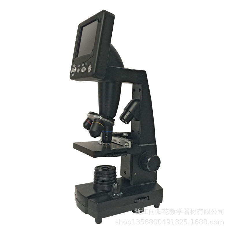 厂家直销教学显微镜 SM-2016DM 黑色带内置显示屏数码双目显微镜