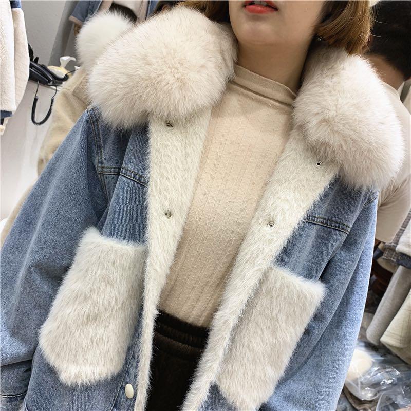 Women's Thickened Cotton Coat With Lamb Wool Lining For Winter_voghion.com