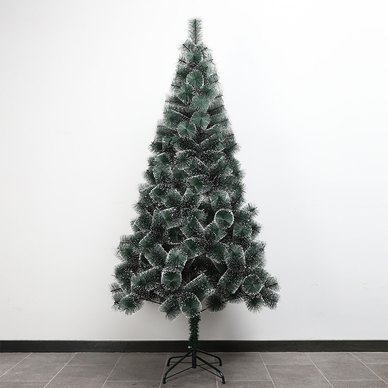 Foreign Trade Surplus Factory Direct Sale White Snowflake Pine Needle Christmas Tree Scene Decoration Christmas Supplies Ambiance Arrangement Foreign Trade Surplus Factory Direct Sale White Snowflake Pine Needle Christmas Tree Scene Decoration Christmas Supplies Ambiance Arrangement