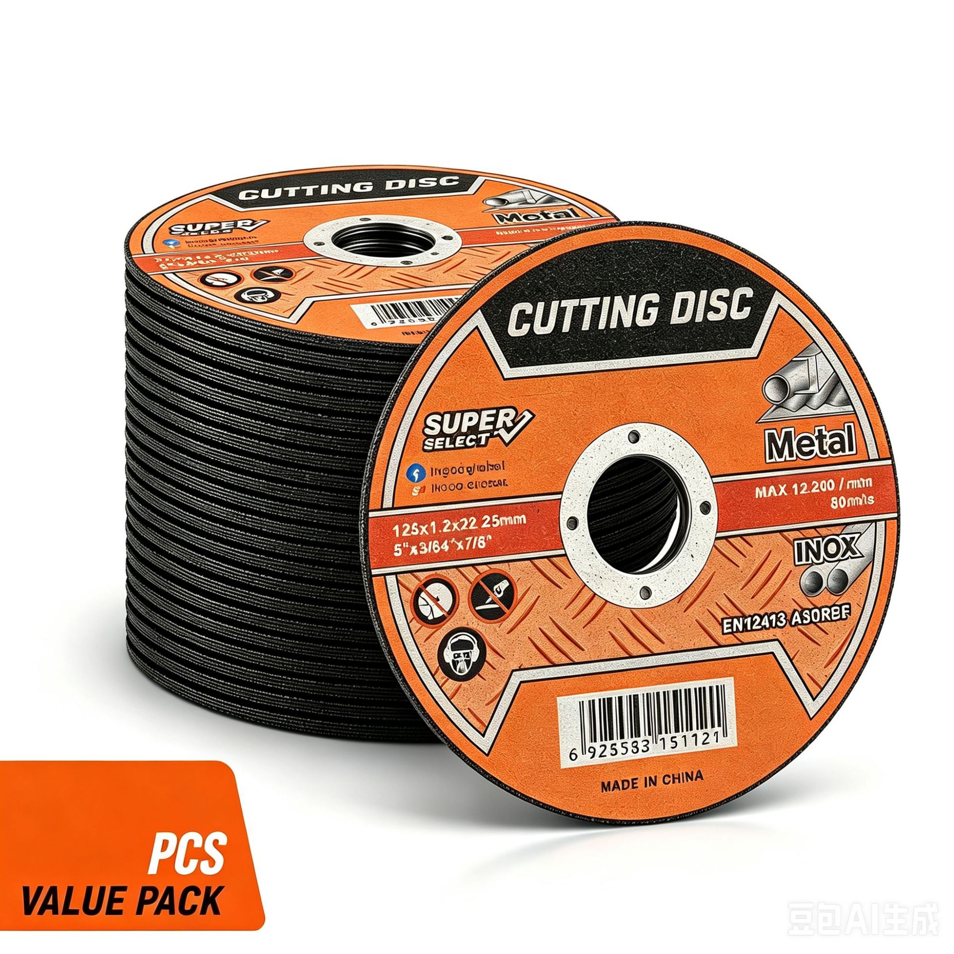 Disco de Corte de Resina de Doble Malla para Metal y Acero Inoxidable