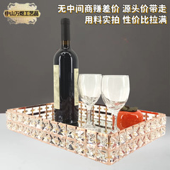 クリエイティブガラス果物皿鉄芸金属トレイ客間菓子デザート皿ピクニックホテル下昼寝皿