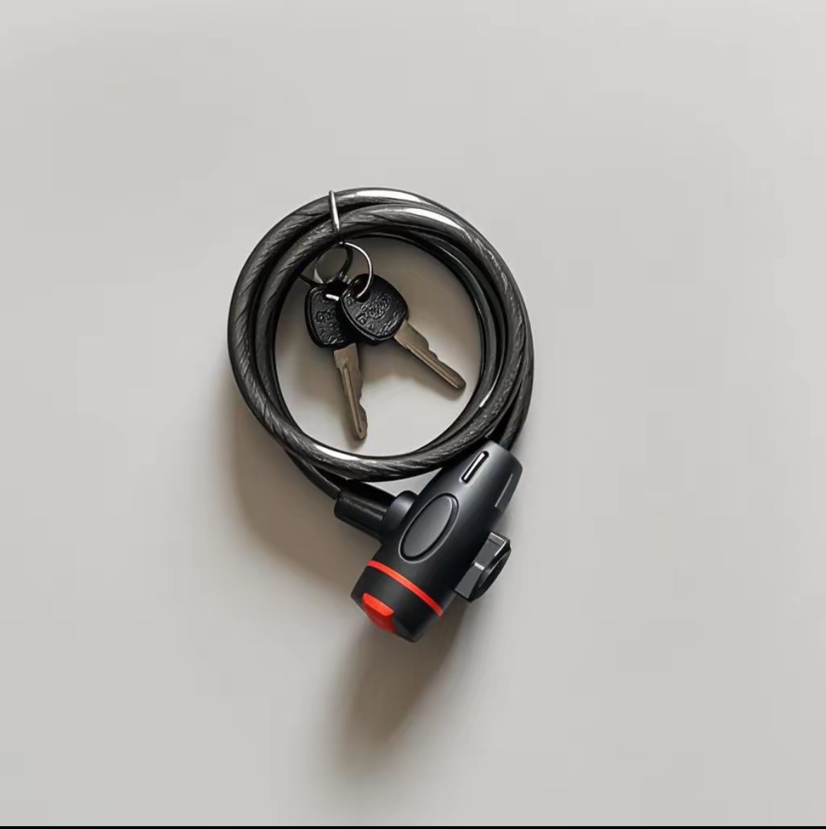 Cerradura de bicicleta cerradura de anillo portátil antirrobo cerradura de alambre de acero para automóviles eléctricos accesorios de bicicleta cerradura de automóviles sin marco de cerradura